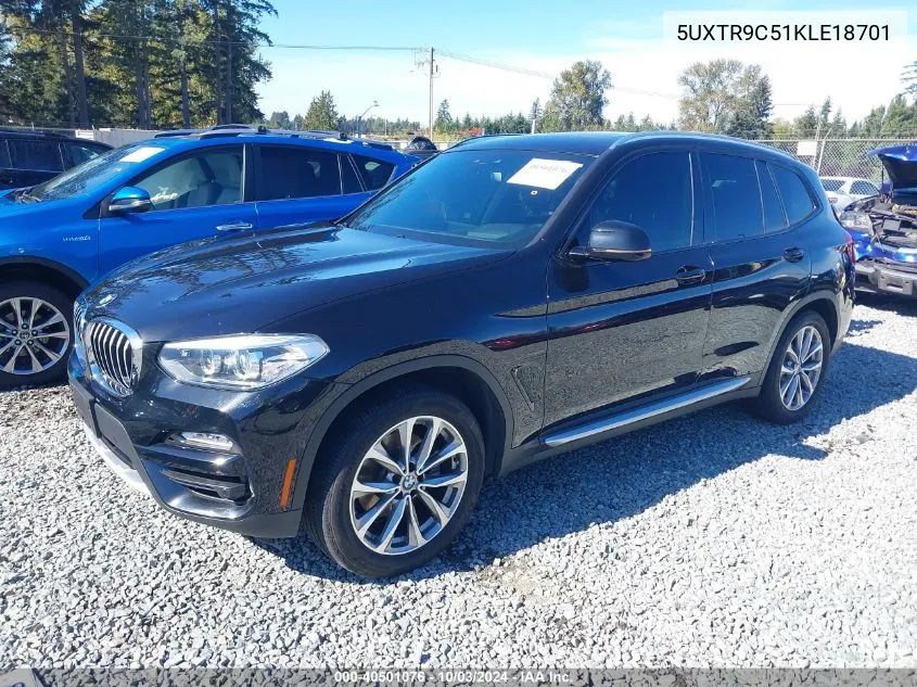 5UXTR9C51KLE18701 2019 BMW X3 xDrive30I