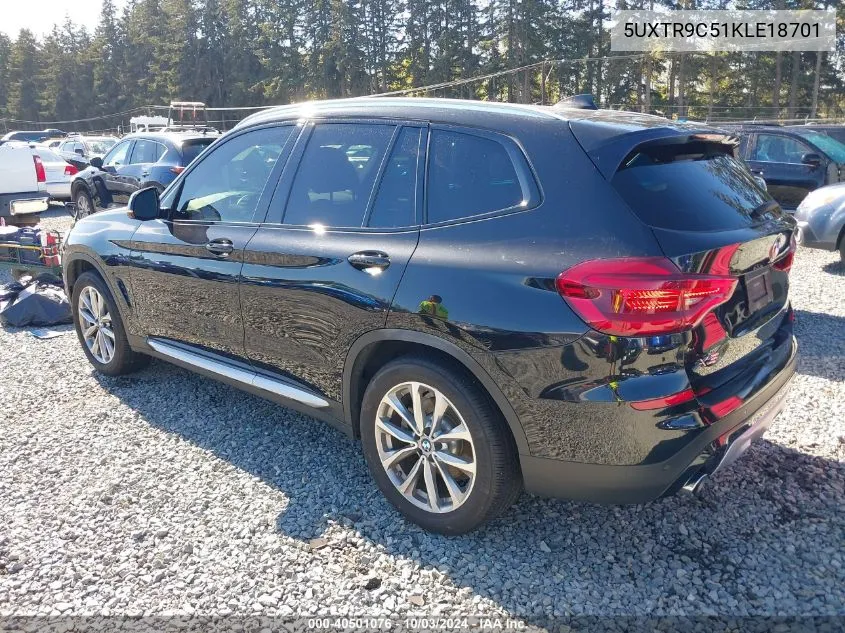 5UXTR9C51KLE18701 2019 BMW X3 xDrive30I