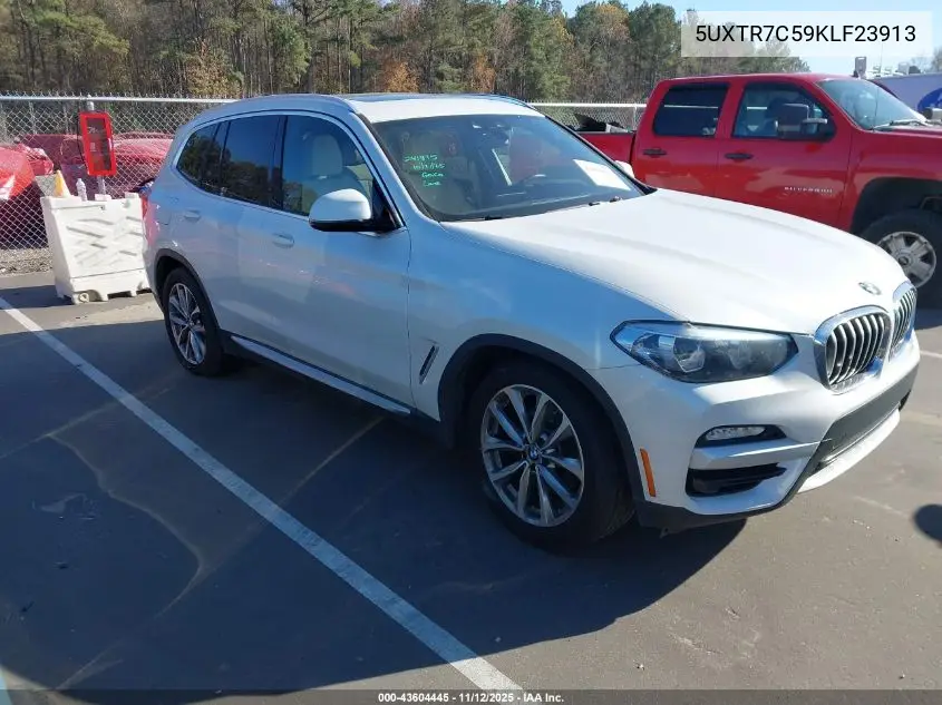5UXTR7C59KLF23913 2019 BMW X3 Sdrive30I