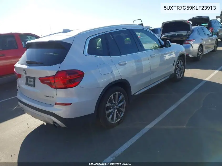 5UXTR7C59KLF23913 2019 BMW X3 Sdrive30I