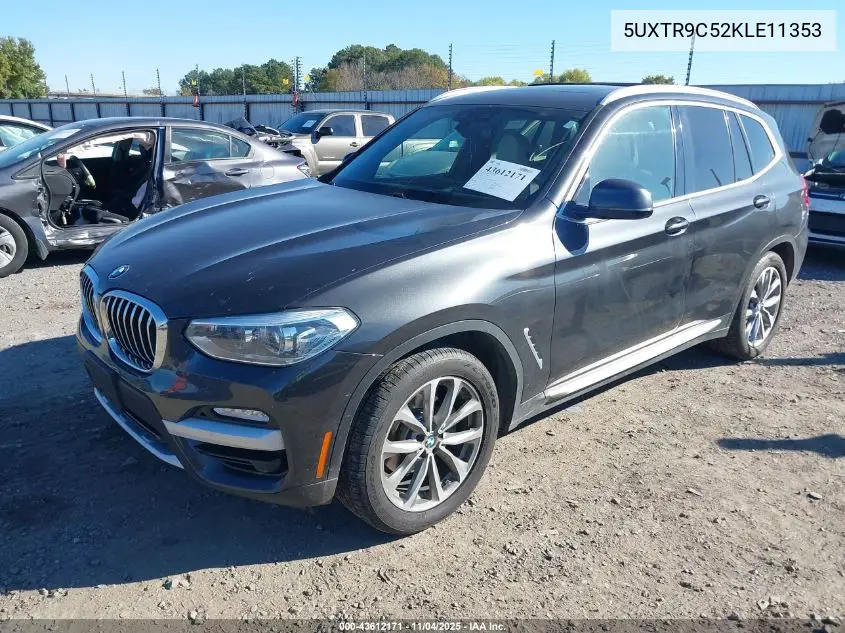 5UXTR9C52KLE11353 2019 BMW X3 xDrive30I