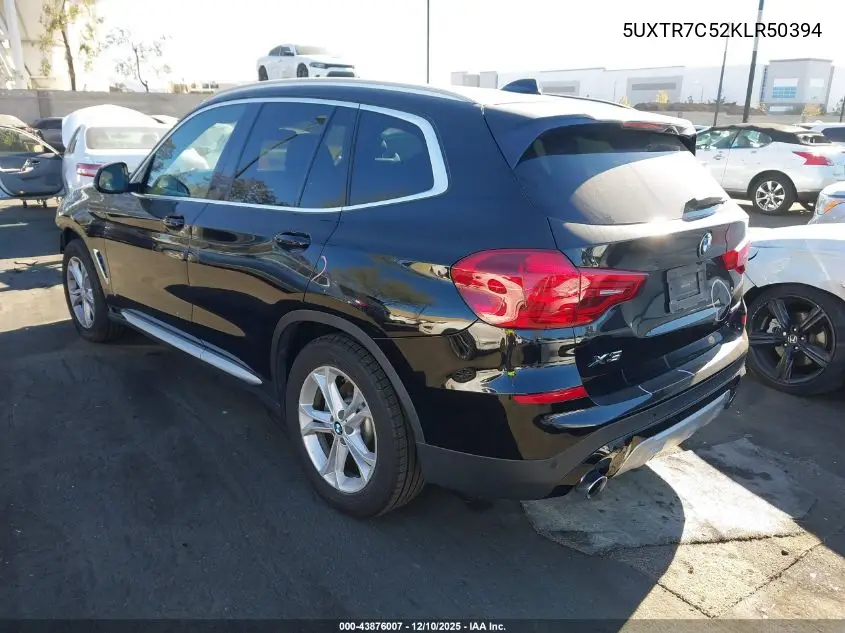 5UXTR7C52KLR50394 2019 BMW X3 Sdrive30I