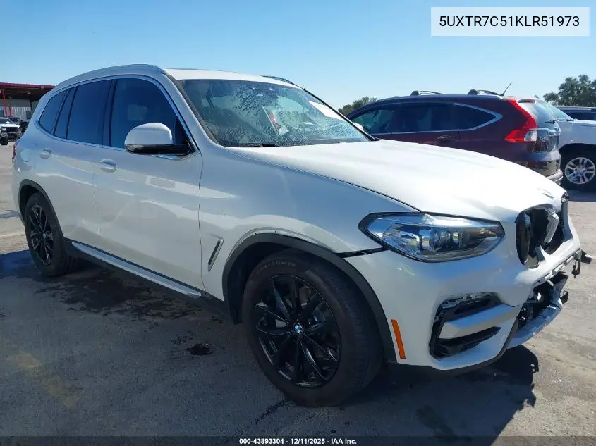 5UXTR7C51KLR51973 2019 BMW X3 Sdrive30I