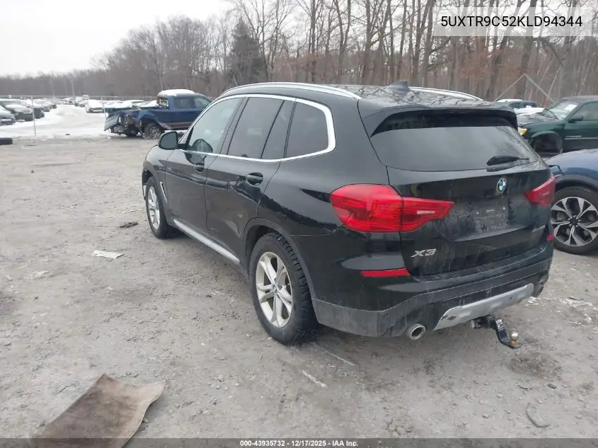 5UXTR9C52KLD94344 2019 BMW X3 xDrive30I