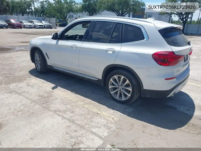 5UXTR7C56KLF23920 2019 BMW X3 Sdrive30I