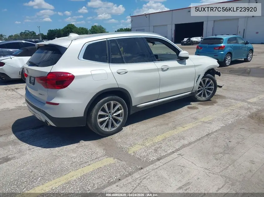 5UXTR7C56KLF23920 2019 BMW X3 Sdrive30I