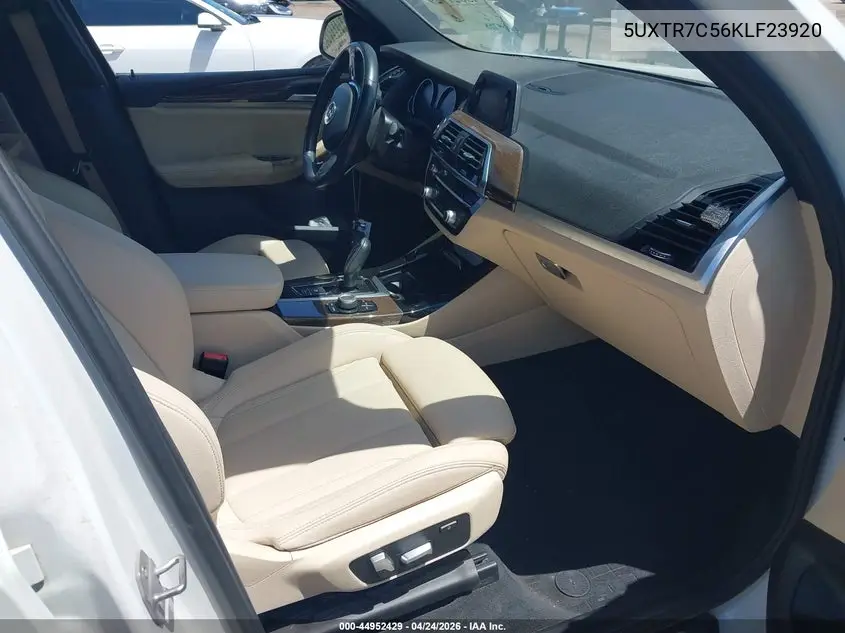 5UXTR7C56KLF23920 2019 BMW X3 Sdrive30I