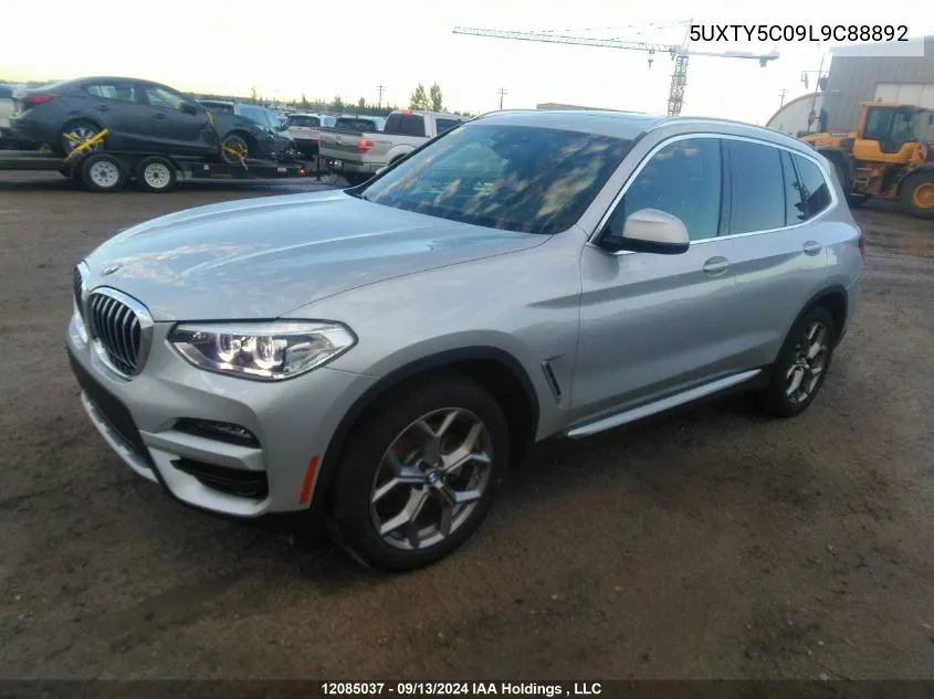 5UXTY5C09L9C88892 2020 BMW X3