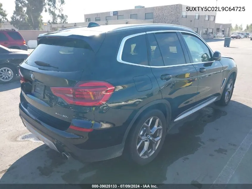 5UXTY5C02L9C64725 2020 BMW X3 xDrive30I