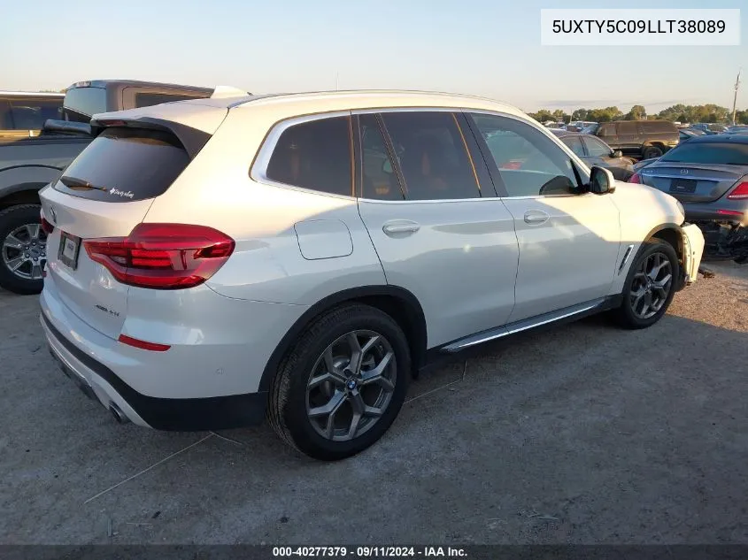 5UXTY5C09LLT38089 2020 BMW X3 xDrive30I