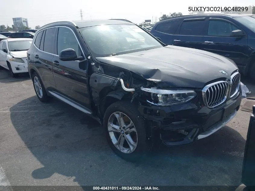 5UXTY3C02L9C48299 2020 BMW X3 Sdrive30I