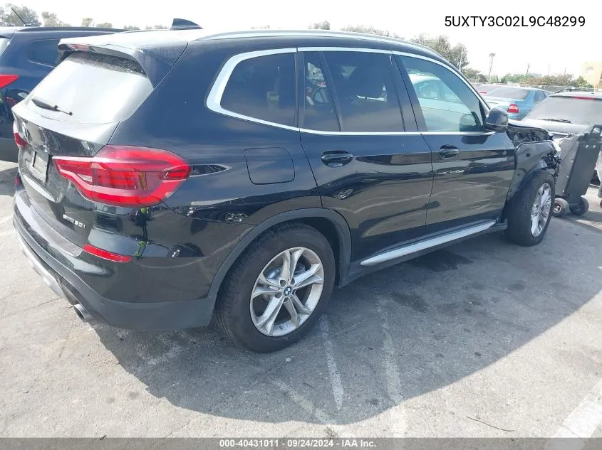 5UXTY3C02L9C48299 2020 BMW X3 Sdrive30I