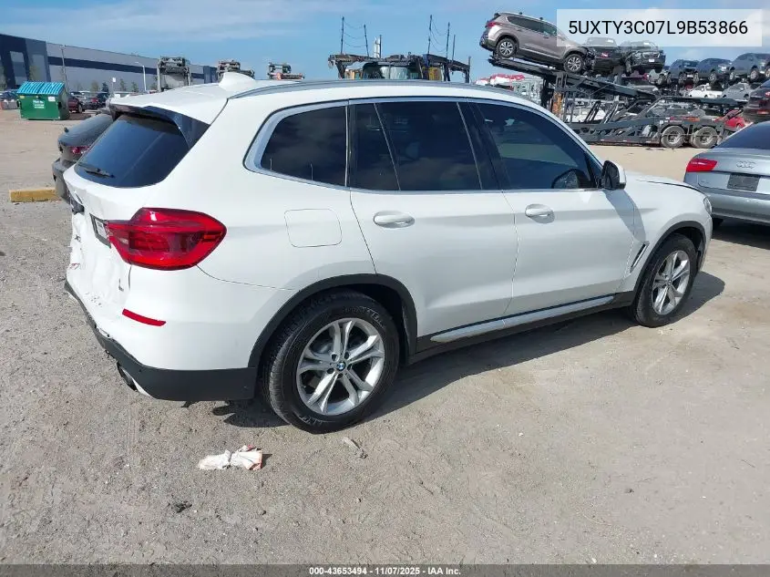 5UXTY3C07L9B53866 2020 BMW X3 Sdrive30I