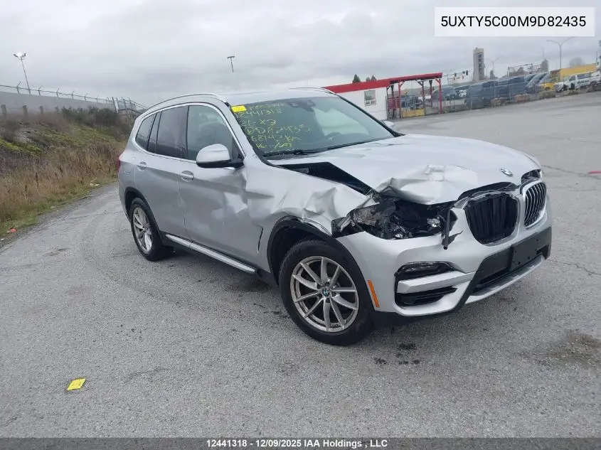 5UXTY5C00M9D82435 2021 BMW X3 xDrive30I
