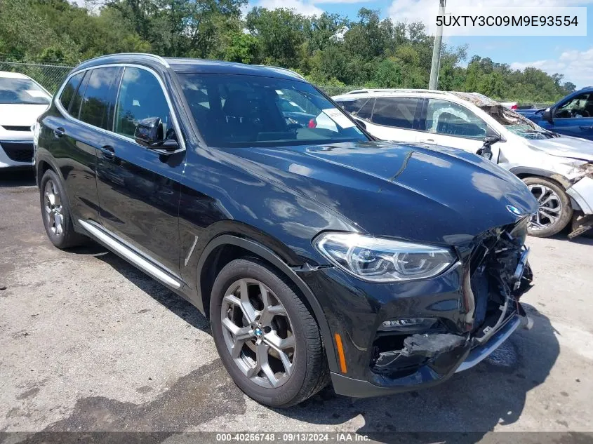 5UXTY3C09M9E93554 2021 BMW X3 Sdrive30I