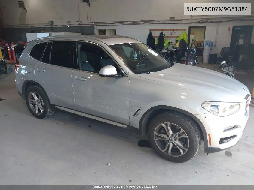 5UXTY5C07M9G51384 2021 BMW X3 xDrive30I