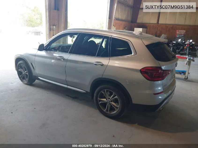 5UXTY5C07M9G51384 2021 BMW X3 xDrive30I