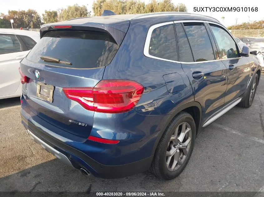 5UXTY3C0XM9G10168 2021 BMW X3 Sdrive30I