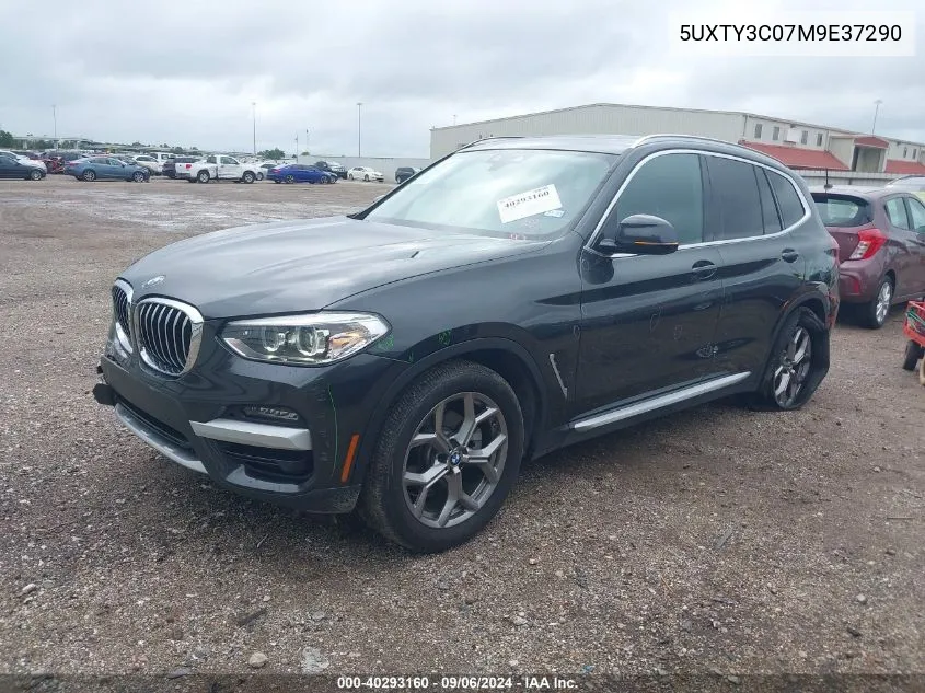 5UXTY3C07M9E37290 2021 BMW X3 Sdrive30I