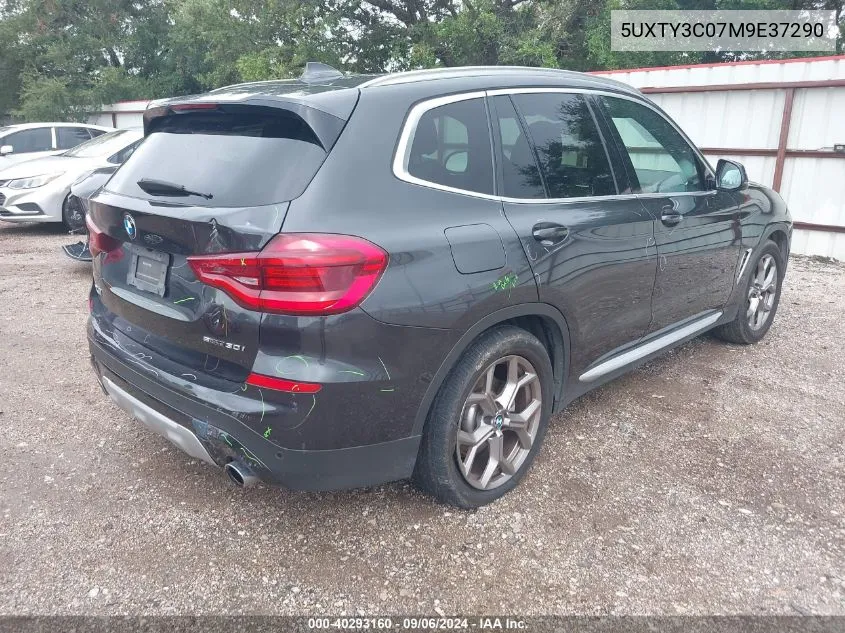 5UXTY3C07M9E37290 2021 BMW X3 Sdrive30I