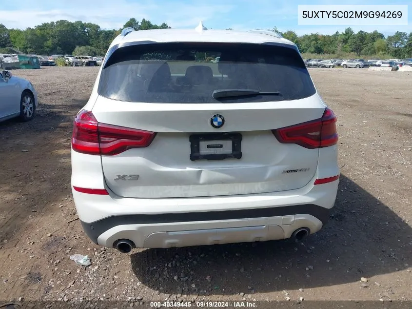 5UXTY5C02M9G94269 2021 BMW X3 xDrive30I