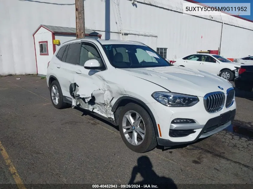 5UXTY5C05M9G11952 2021 BMW X3 xDrive30I