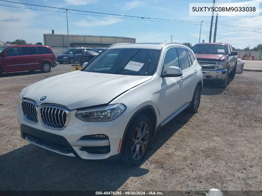 5UXTY5C08M9G33038 2021 BMW X3 xDrive30I