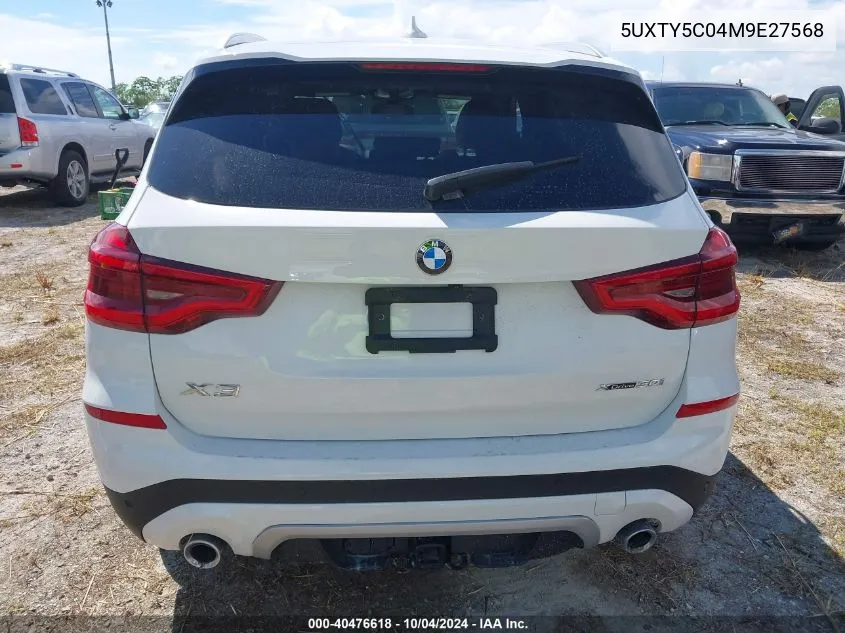 5UXTY5C04M9E27568 2021 BMW X3 xDrive30I