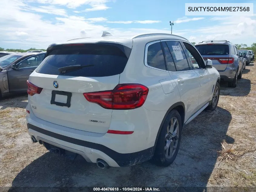 5UXTY5C04M9E27568 2021 BMW X3 xDrive30I