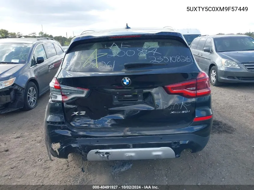 5UXTY5C0XM9F57449 2021 BMW X3 xDrive30I