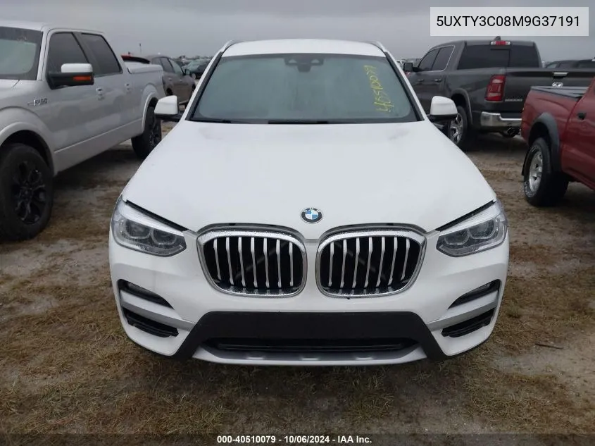 5UXTY3C08M9G37191 2021 BMW X3 Sdrive30I