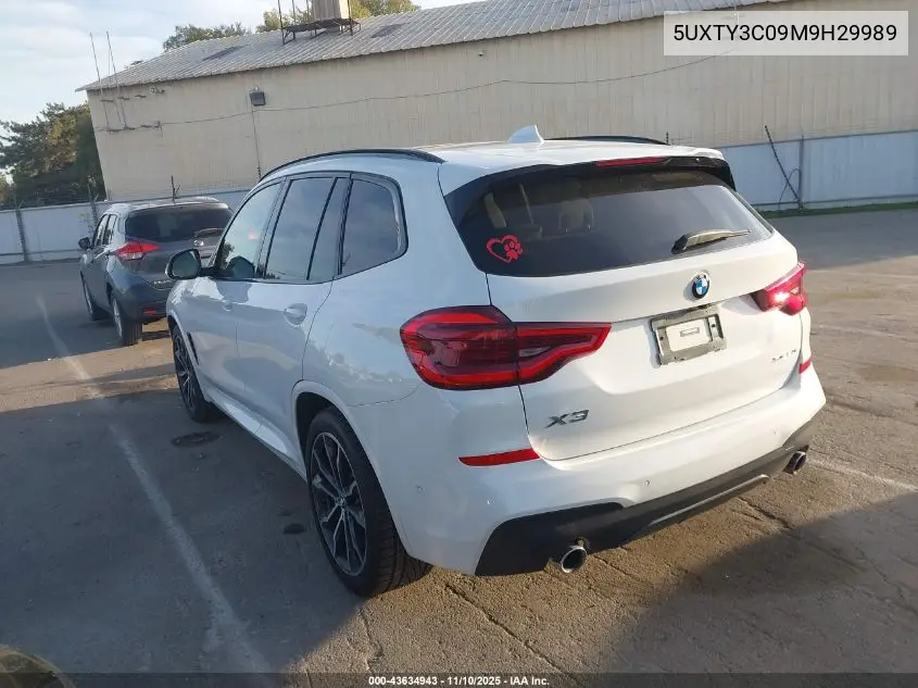 5UXTY3C09M9H29989 2021 BMW X3 Sdrive30I