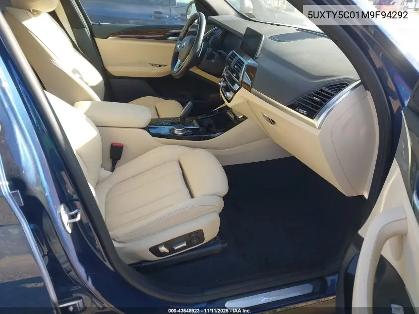 5UXTY5C01M9F94292 2021 BMW X3 xDrive30I