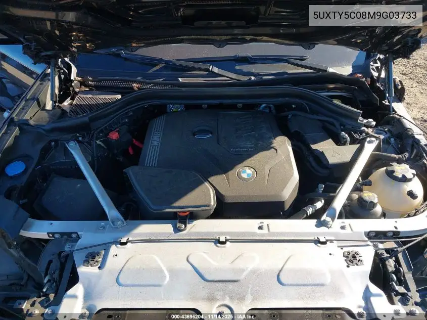 5UXTY5C08M9G03733 2021 BMW X3 xDrive30I