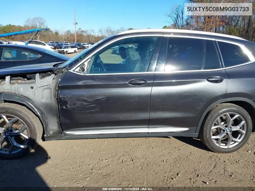 5UXTY5C08M9G03733 2021 BMW X3 xDrive30I