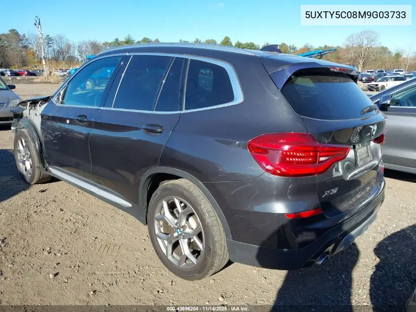 5UXTY5C08M9G03733 2021 BMW X3 xDrive30I