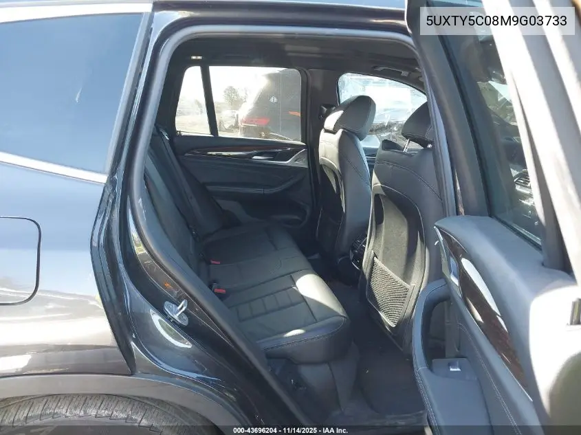 5UXTY5C08M9G03733 2021 BMW X3 xDrive30I