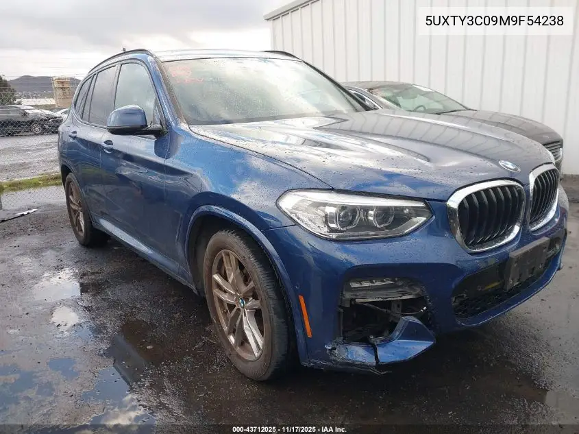 5UXTY3C09M9F54238 2021 BMW X3 Sdrive30I