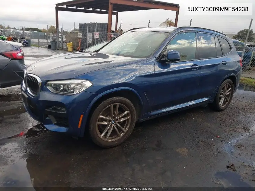 5UXTY3C09M9F54238 2021 BMW X3 Sdrive30I