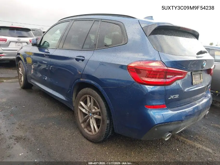 5UXTY3C09M9F54238 2021 BMW X3 Sdrive30I