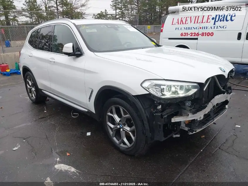5UXTY5C09M9F37502 2021 BMW X3 xDrive30I