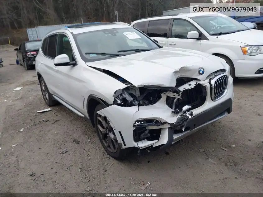 5UXTY5C00M9G79043 2021 BMW X3 xDrive30I
