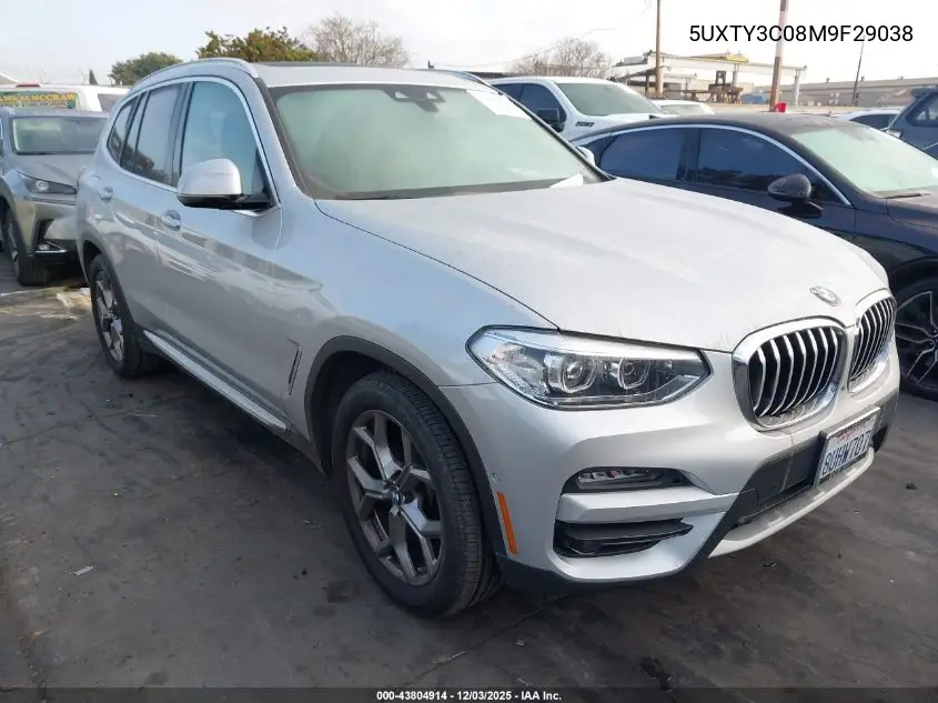 5UXTY3C08M9F29038 2021 BMW X3 Sdrive30I