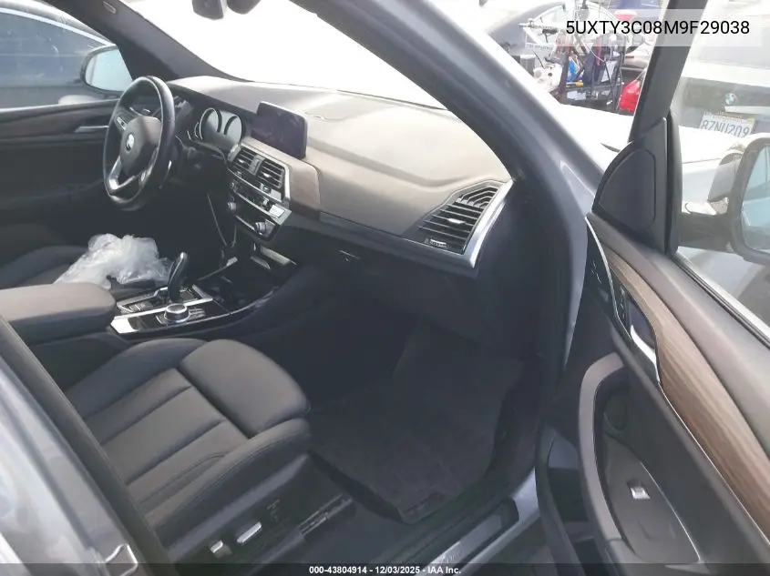 5UXTY3C08M9F29038 2021 BMW X3 Sdrive30I