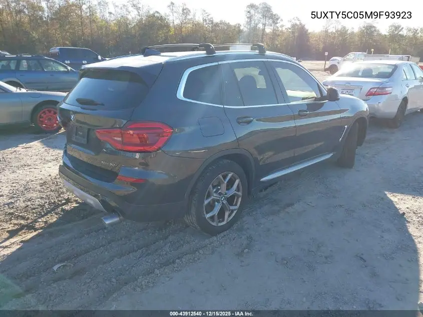 5UXTY5C05M9F93923 2021 BMW X3 xDrive30I