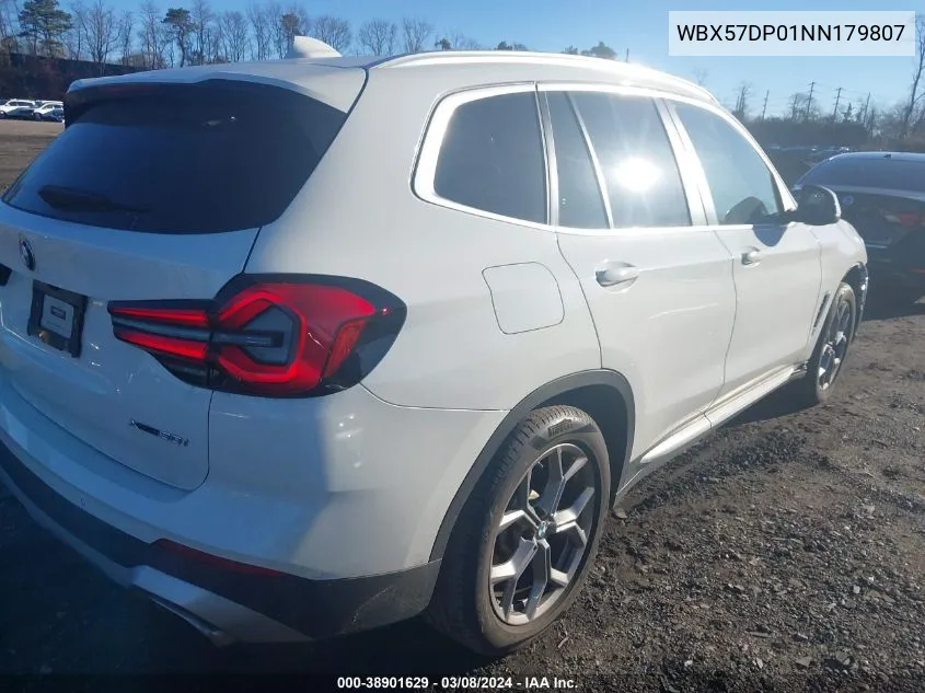 WBX57DP01NN179807 2022 BMW X3 xDrive30I