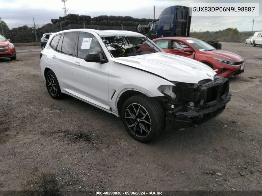 5UX83DP06N9L98887 2022 BMW X3 M40I