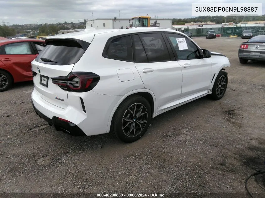 5UX83DP06N9L98887 2022 BMW X3 M40I