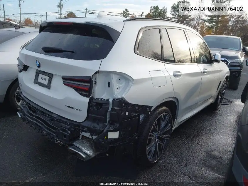 WBX47DP0XNN176402 2022 BMW X3 Sdrive30I