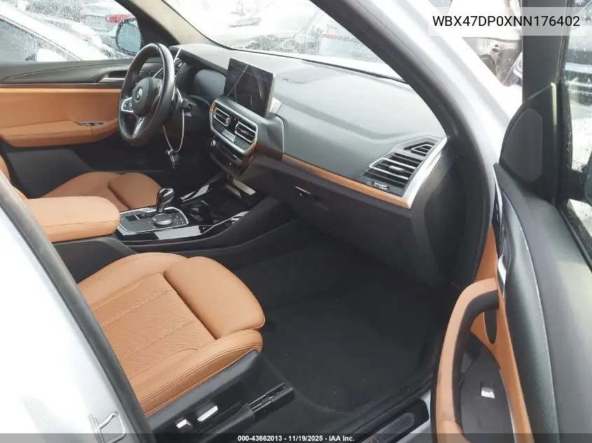 WBX47DP0XNN176402 2022 BMW X3 Sdrive30I